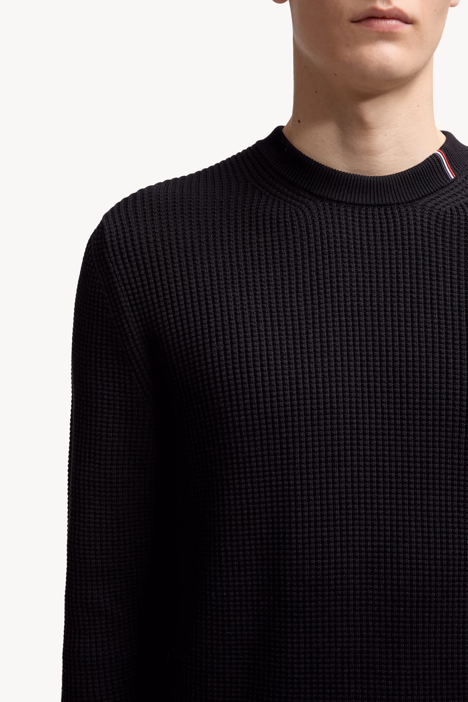 Cotton Sweater Men Black Moncler 6